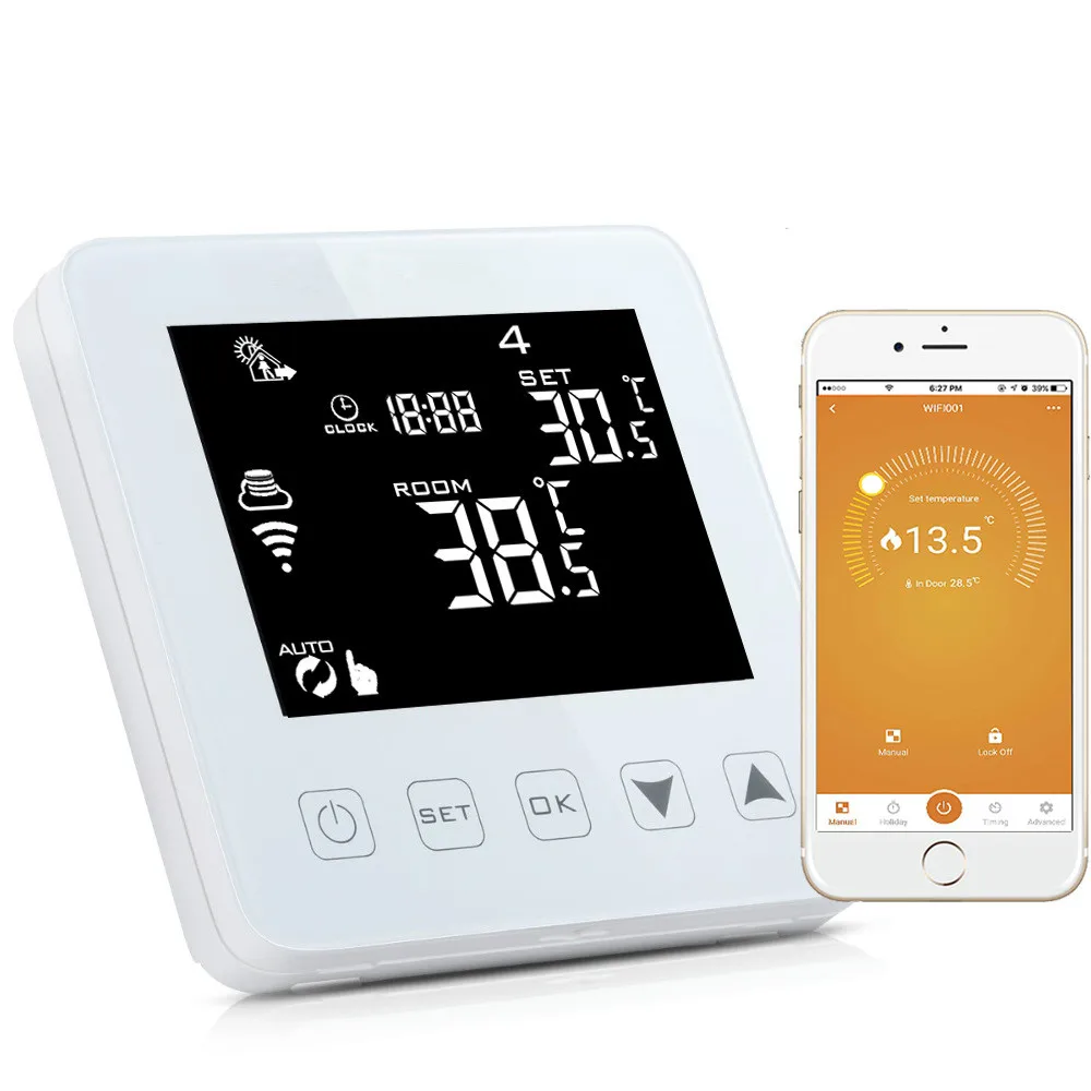 

HY08WE-2-WIFI Electric Heating Hanging Furnace Mobile Phone WIFI digital Temperature sensor instruments Control Organ Indoor