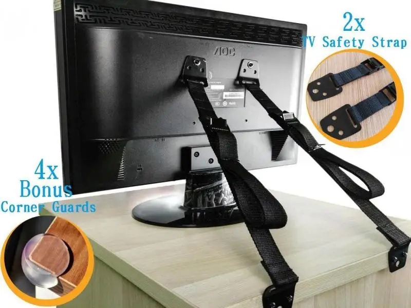 

2pcs/8pcs Baby Safety Anti-Tip Straps for Flat TV and Furniture Wall Strap Child Lock Protection Children Products for Kids