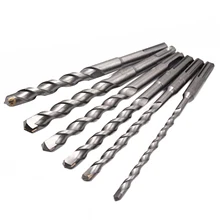 6Pc 6-16Mm160Mm Round Handle Two Pit Two-Slot Electric Hammer Drill Bit Impact Drill Cement Drill prison pit book two