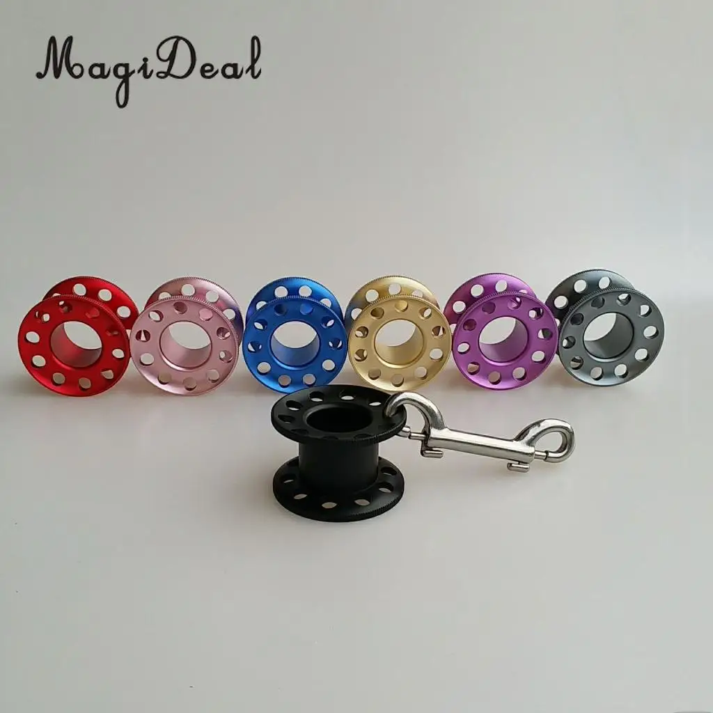 Aluminum Scuba Diving Finger Tech Spool Dive Diver Freediving Wreck Cave Reel Water Sports Snorkeling Guide Line Spool Access 3