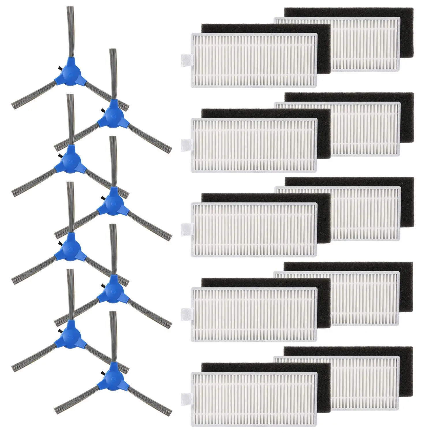 

8 Side Brushes 10 Filters For your eufy RoboVac 11S and RoboVac 30 Robot Vacuum Cleaner Spare Part