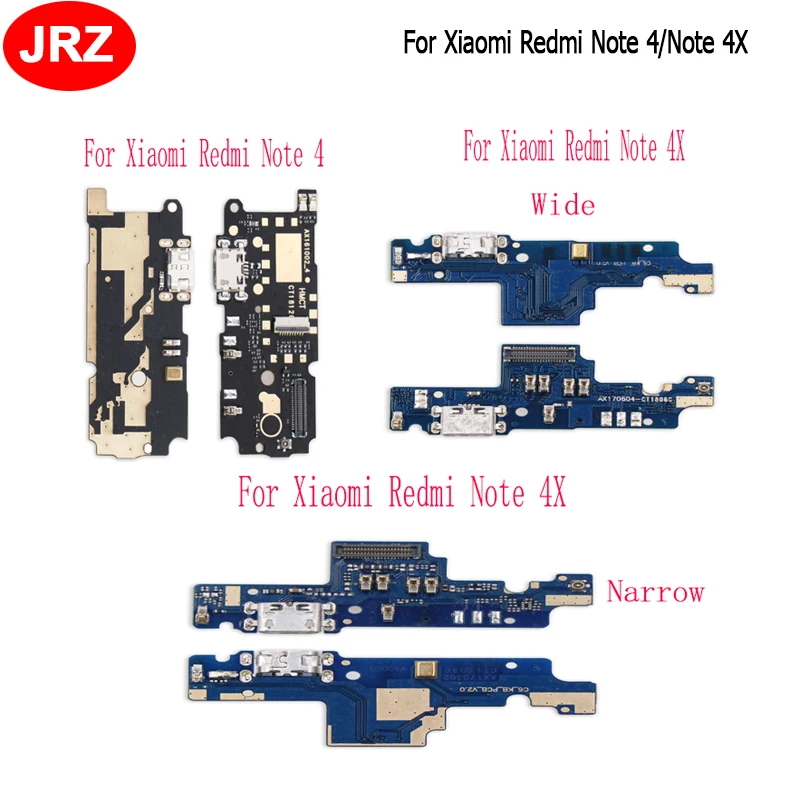 JRZ новая Замена для Xiaomi Redmi Note 4 4X Соединительная Плата USB порт зарядки гибкий