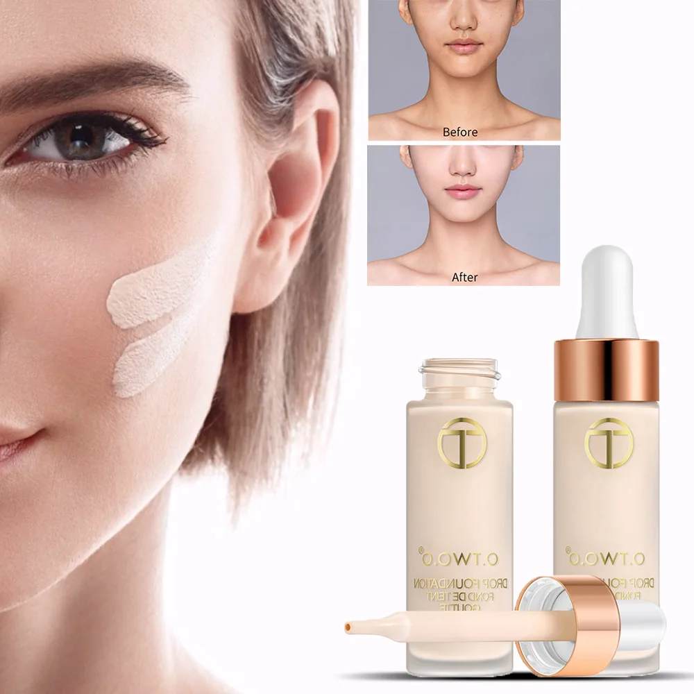 

Coverage Matte Foundation Cream Make Up Concealer Base Face Powder Long Lasting Oil Control Liquid Foundation Cosmetic Make Up