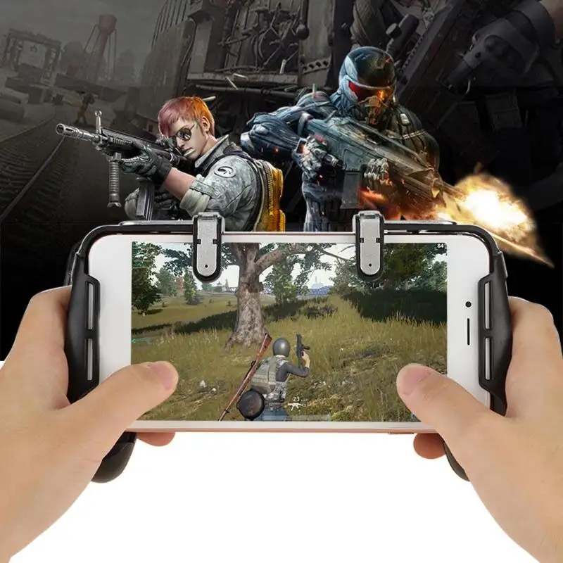 ALLOYSEED Mobile Game Integrated Handle Grip w/L1R1 Gaming Trigger FPS/TPS Shooter Controller for I