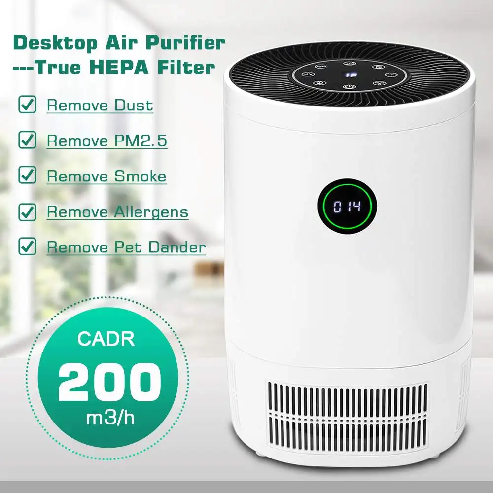 

Air Purifier for Home with True HEPA Filter Large Room Air Cleaner for Allergies and Pets Odor Eliminator for Smokers
