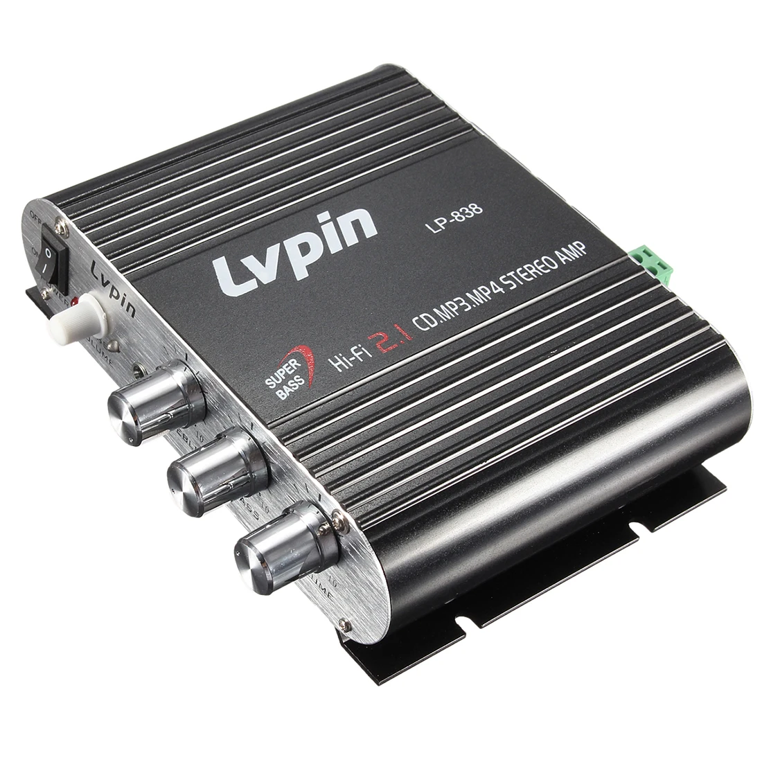 LVPIN 12V 200W мини Hi-Fi стерео усилитель MP3 автомобиль радио Каналы 2 дома супер бас-гитара