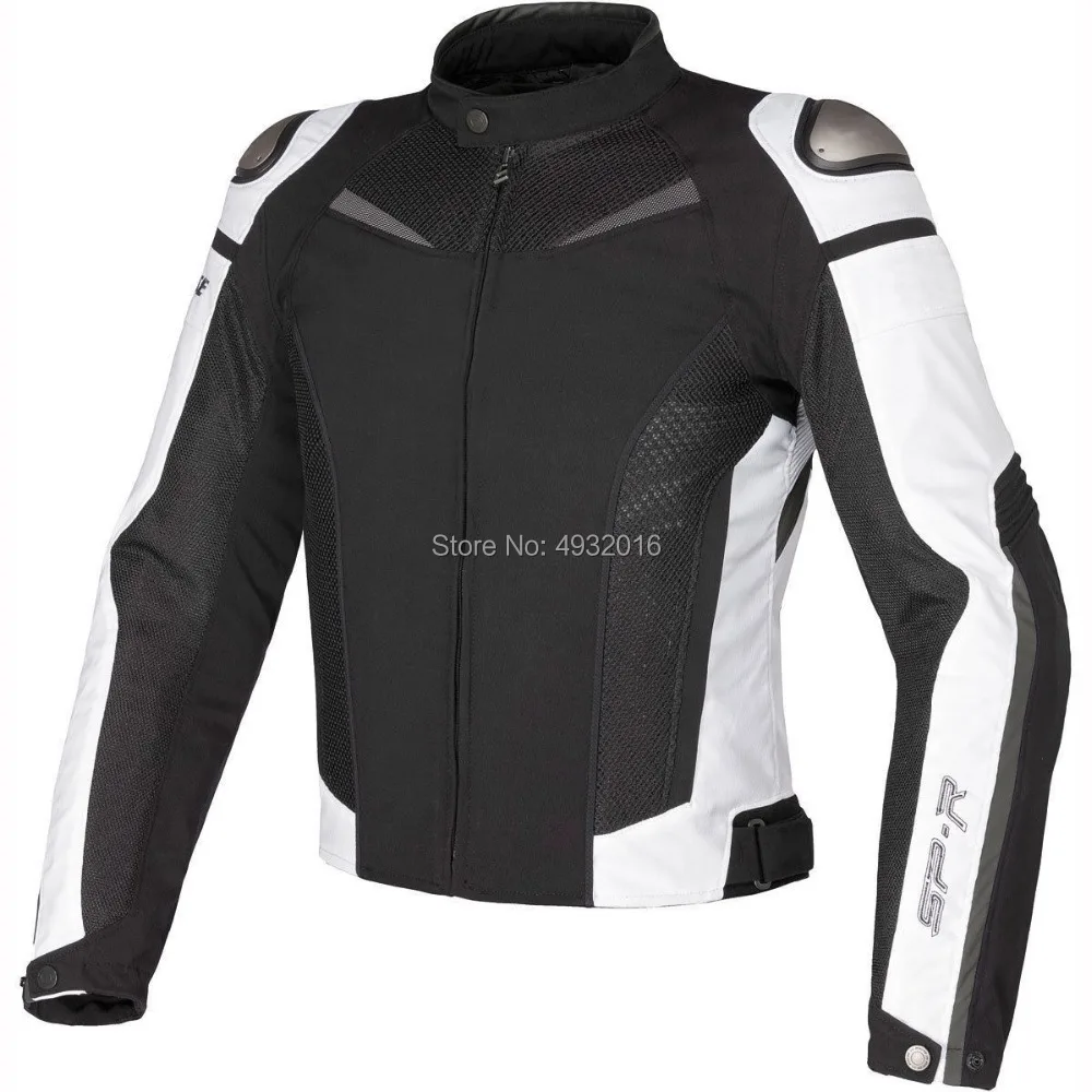 Новое поступление Dain супер скоростная Мужская текстильная мотоциклетная куртка с протекторами SPR Moto GP ветрозащитная гоночная куртка