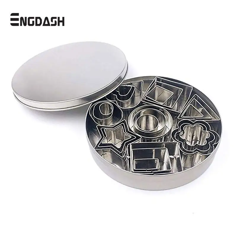 ENGDASH 24 шт./компл. для торта из нержавеющей стали формы графический резак печенья