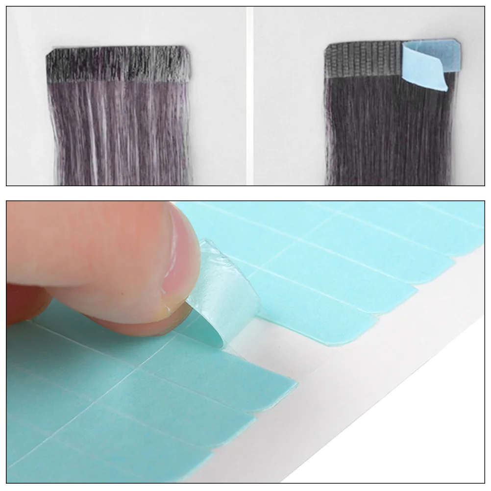 5Pcs Hair Tape Adhesive Glue Double Sided Hair Extension Tapes Replacement Tapes for Hair Extensions Extension Tool