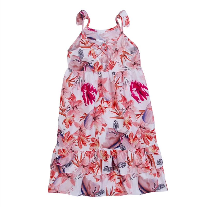 2-3 years Trendy Baby Girl Summer Beach Outfit Toddler Birthday Peach Christmas or Baby Gift DJ Baby Dress Babys A-Line Dresses - BABY MOOS UK