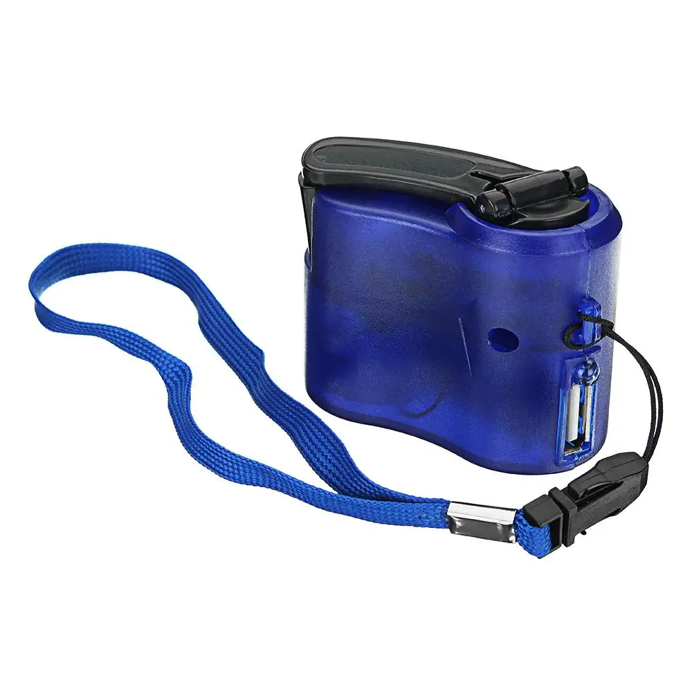 Portable USB Hand Cranked Power Generator Outdoor Emergency Digital Display Phone Charger Manual Shake Energy Charger Blue Portable USB Hand Cranked Power Generator Outdoor Emergency Digital Display Phone Charger Manual Shake Energy Charger Blue