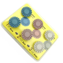 6 шт./компл. зубная композитная Смола полировки комплект для дисков Спираль Гибкий щетка боры стоматологические материалы