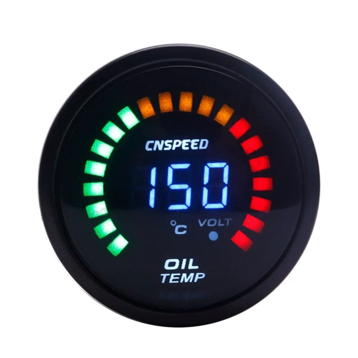 

2 52mm Black Car Digital Red LED Boost Water Oil Temp Press Volt Gauge HD Auto