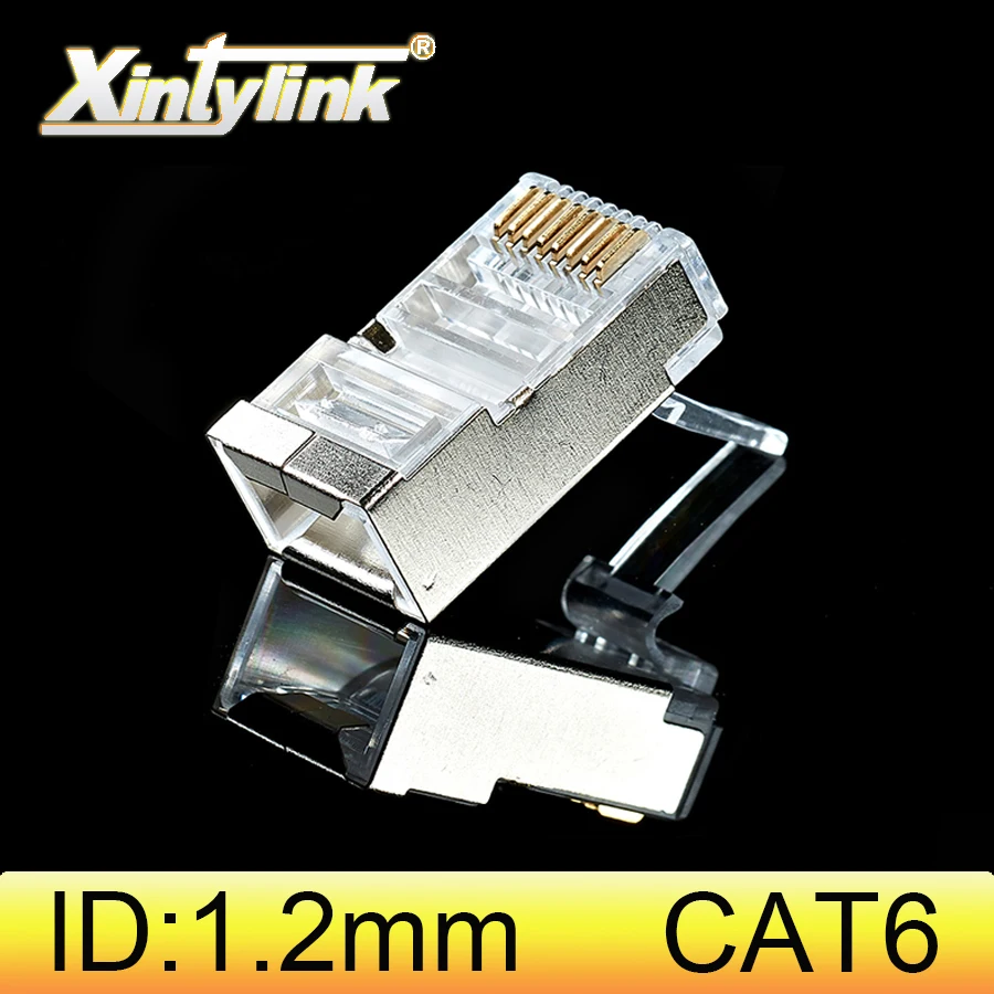50 Connettori RJ45 Cat6 Schermati - Spine Modulari FTP 8P8C Per Cavi Di Rete - Foto 12