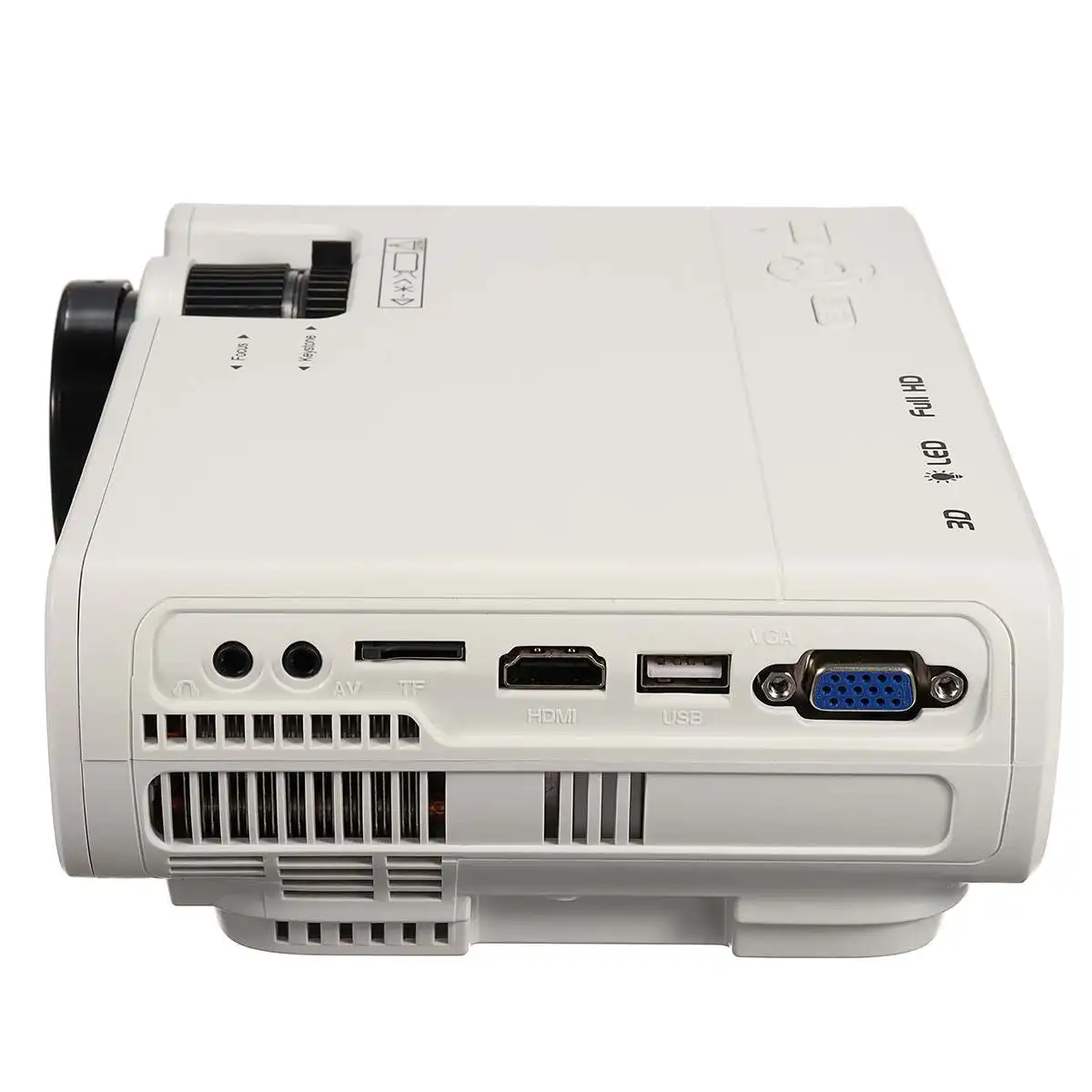 7000 Lumen 1080P 3D LED Projector Home Theater Bluetooth Multimedia HDMI/USB/VGA 7000 Lumen 1080P 3D LED Projector Home Theater Bluetooth Multimedia HDMI/USB/VGA