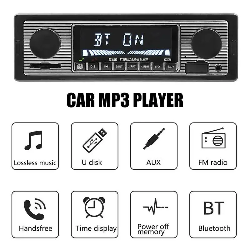 Автомобильный MP3 плеер с дистанционным управлением стерео система Bluetooth FM USB AUX