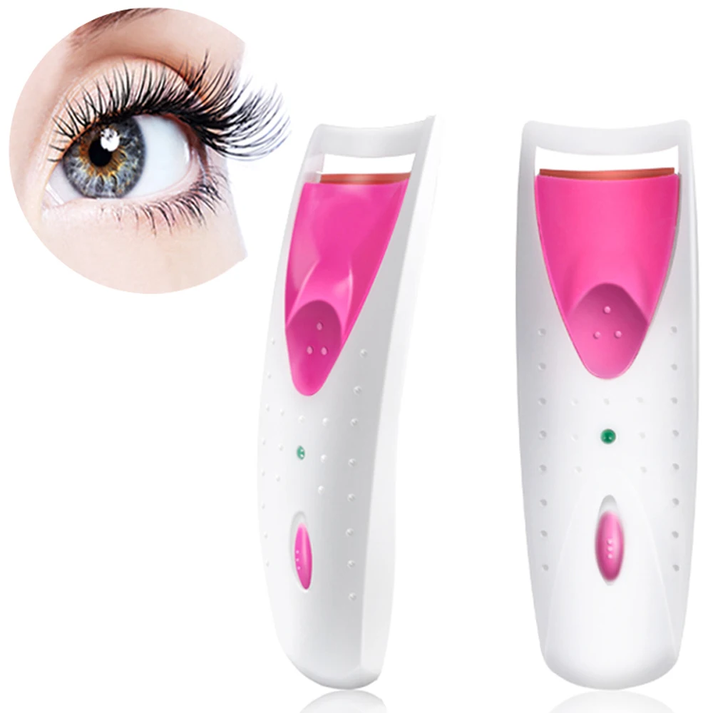 

Mini Electric Automatic Eyelash Curler Colorful Long Lasting Heated Eye Lash Perm Heated Clip Makeup Beauty Tools Accessory