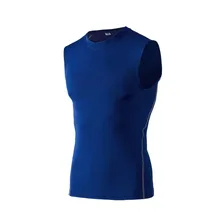 Мужская компрессионная майка Топ PRO спортивный бег фитнес Баскетбол эластичный Быстросохнущий жилет одежда