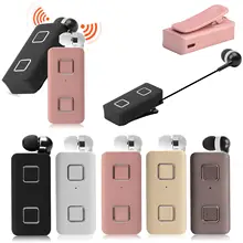Bluetooth Headphone Wireless Headset with Clip Noise Cancelling for Samsung Galaxy S9 S8 J7 J5 iPhone XR XS X IOS Android Phone