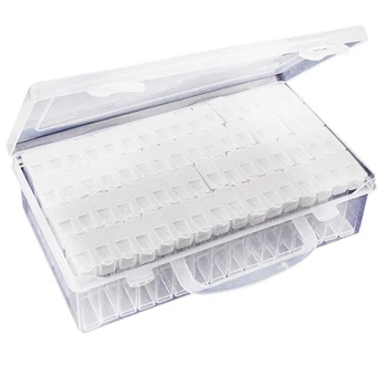 

LUDA Transparent Plastic Box Organizer Medicine Case Diy Diamond Embroidery Storage Case Diamond Painting Tool Accessories
