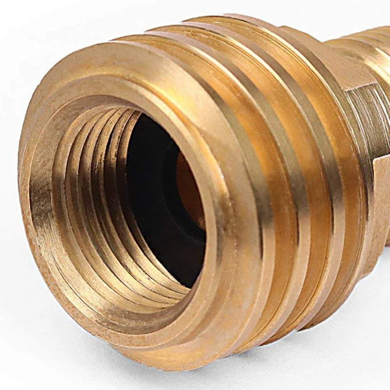 Propane Gas Adapter Converts POL LP Tank Service Valve to QCC1/Type1