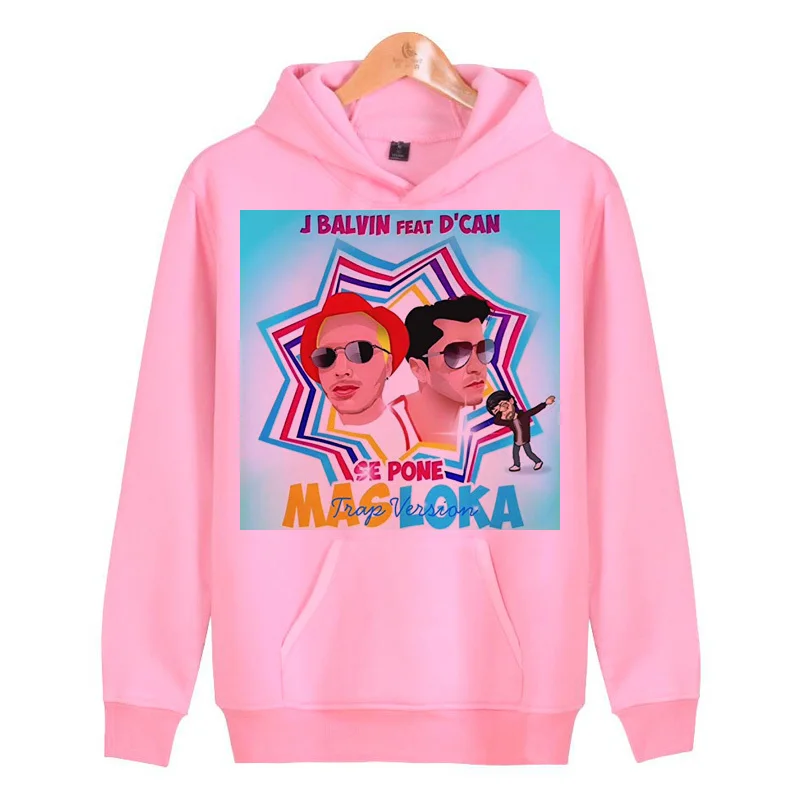 

j balvin New Hoodies men Fashion print Casual Apparel Hoodies Sweatshirts Men Outerwear Hoody V3303