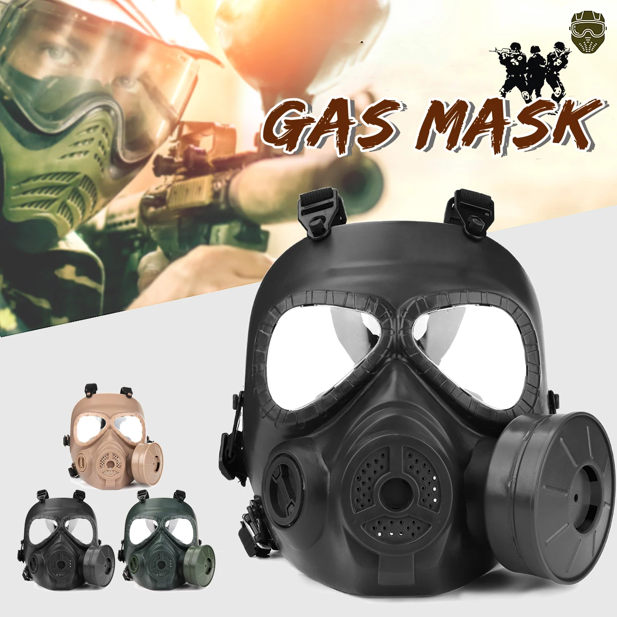

M04Gas Mask Use For Tactical Competition Dummy Gas Mask Fan multiple color Innovative Design For Cosplay Protection Gear Wargame