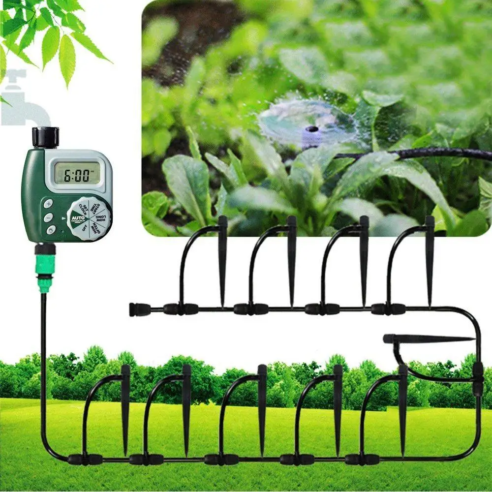 

LanLan Garden Automatic Water Tap Timer Drip Digital Irrigation System Sprinkler 17.3*10*6.3CM