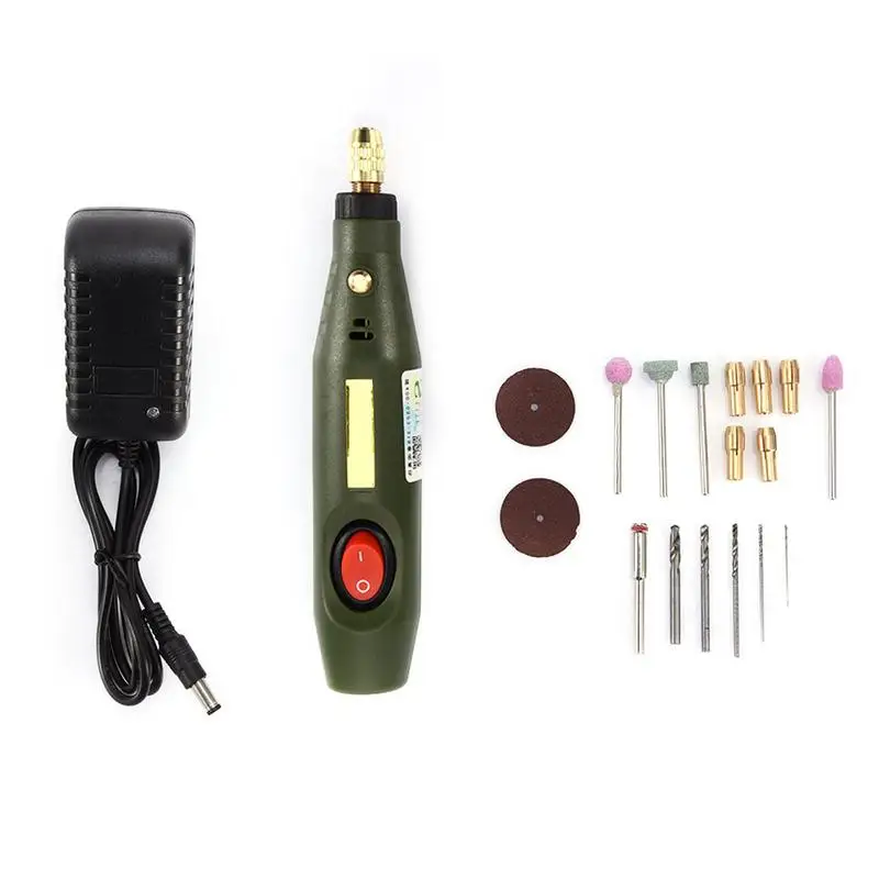 

Mini Electric Grinder Set Portable Engraving DIY Stone Grinder Polishing Mill Cutting Drilling Machine Power Tools