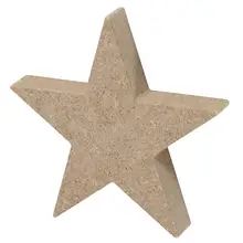 Деревянные буквы алфавита в форме звезды@ Символ табличка для стены дома офиса Свадебная вечеринка украшения(цвет древесины