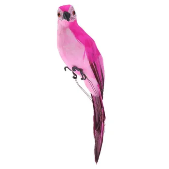 

Lifelike Artifical Parrot Animal Decoration Tree Hanging Realistic Bird Model Toy Garden Home Decor Photo Prop Gargen Decor 2019
