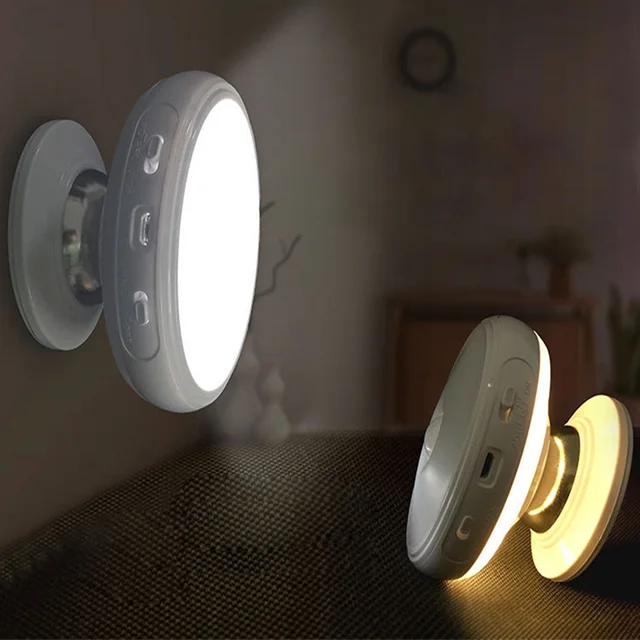 360 Degree Rotatable Motion Sensor Security Indoor Night Light LED Bulb