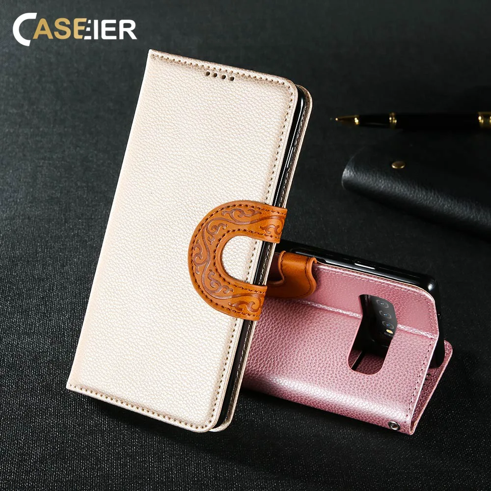 Чехол CASEIER с отделениями для карт Samsung Note 8 9 S8 S9 S10 E Plus S7 Edge чехол Galaxy A7 A8 A9 A6 Funda Coques |