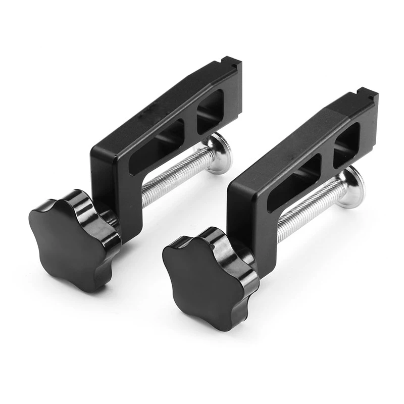 

2Pcs Professional 45-type Woodworking Clamp G Clip Dedicated Fixture for T-track Chute Woodworking Tool Sturdy Durable