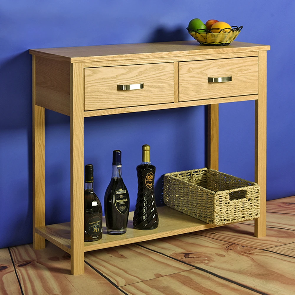 

Panana Moderm Oak Console/Dressing /Telephone/Hallway Table Desk With Drawer Shelf Storage Cabinet