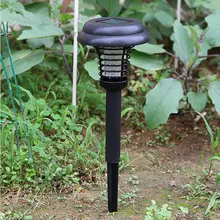 Дропшиппинг поддержка Солнечный светодиодный комаров убийца комаров пестицид солнечной энергии светодиодный лампа Сад Двор Газон дорожная лампа Killing Pest