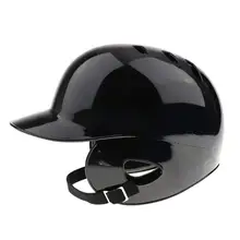 Унисекс общий бейсбольный шлем дышащий Двойные Уши Защита бейсбольный спортивный шлем Защита головы 55-60 см голова черная