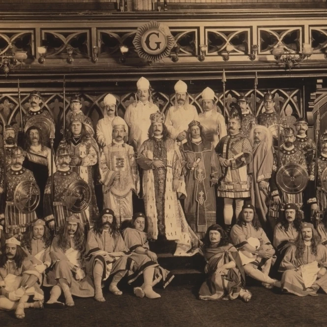 Freemasons of Anglo-Saxon Lodge 1902 постер печать наукой Source (36x24) | Дом и сад