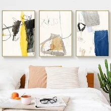 Minimalist Color Block Geometric Line Graphic Color Canvas Painting Art Print Poster Picture Wall Home Decoration patriotic color block stars print shirt