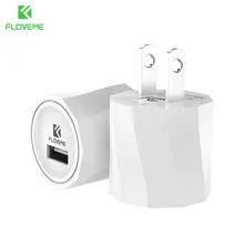 FLOVEME 5 V/1A быстрое зарядное устройство для мобильного телефона для iPhone 7 8 X samsung Xiaomi портативное зарядное устройство с разъемом USB EU US для зарядки адаптеров