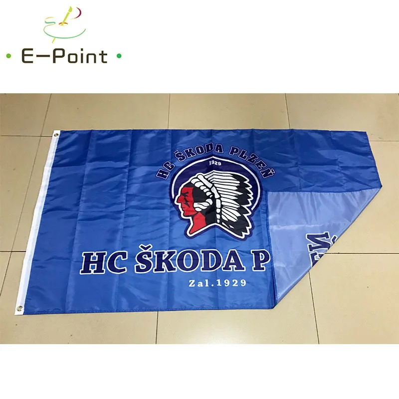 Чешская Республика HC Skoda Plzen 3 фута * 5 футов (90*150 см) размер рождественские