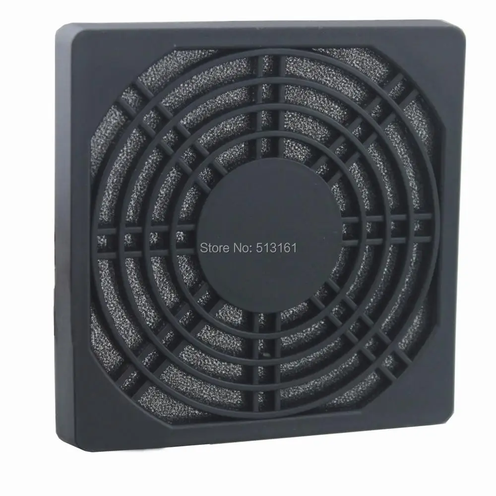 

20 pieces/lots Gdstime 8CM 8MM Plastic Filter PC Cooler Fan Dustproof Meshy Filter Black Case Fan Grill Cover