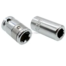 Гнездо адаптера 1/" 3/8" Квадратный привод до 1/" 10 мм шестигранные наконечники отвертки держатель конвертер ударное гнездо бит адаптер преобразования
