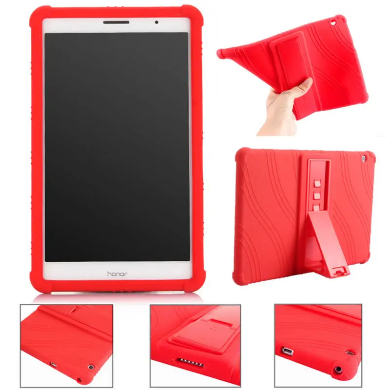 

Fashion Universal shockproof Silicone Cover Case 8''/10'' For Huawei MediaPad T3 Tablet Stand Soft Silicon Back Cover Case Hot