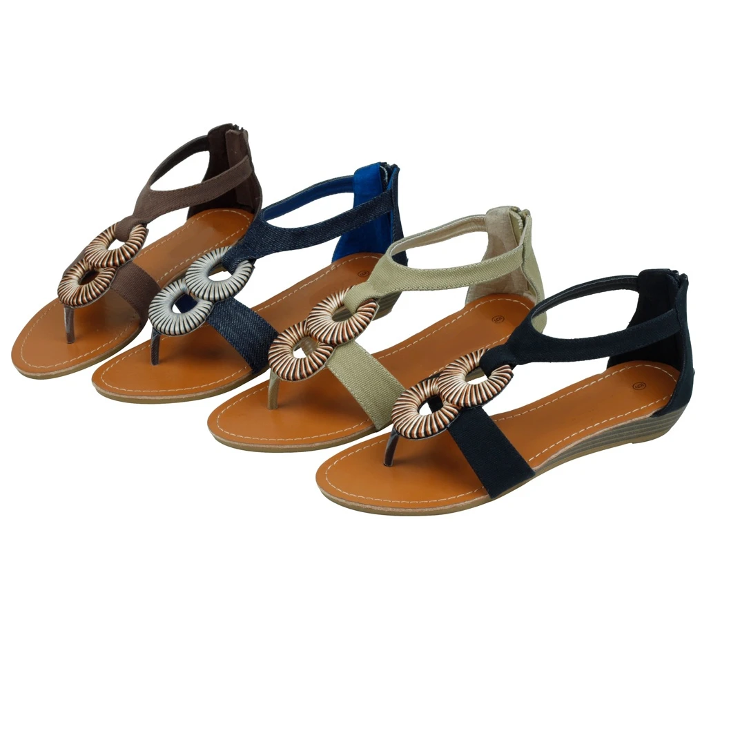 cotton canvas sandals