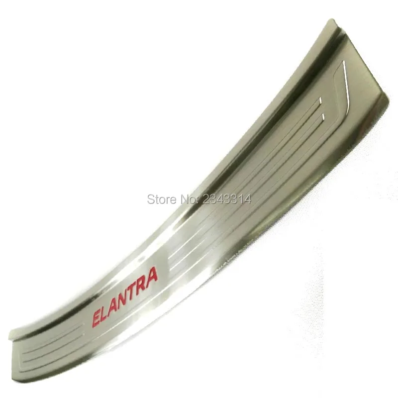 

For Hyundai Elantra 2017 2018 2019 Stainless Steel Exterior Rear Bumper Protector Sill Trim Tail Trunk Guard Pedal Car Accessory