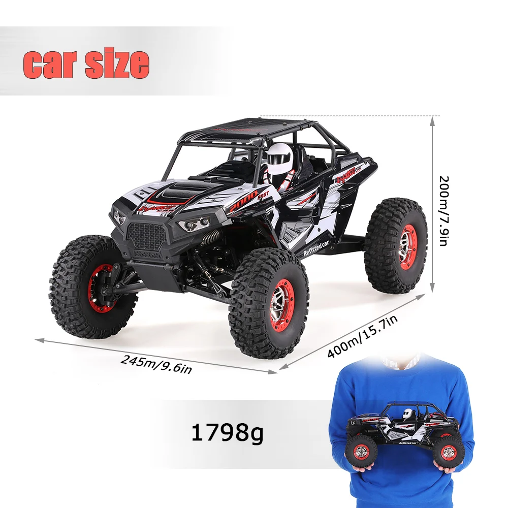 WLtoys 10428-B2 1/10 2,4G 4WD Электрический Рок Гусеничный внедорожный автомобиль багги пустыня Baja RC машина RTR