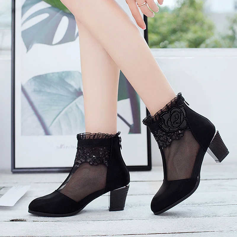

2019 Rome Sandals Women's Shoes Coarse With Mouth Women's Shoes