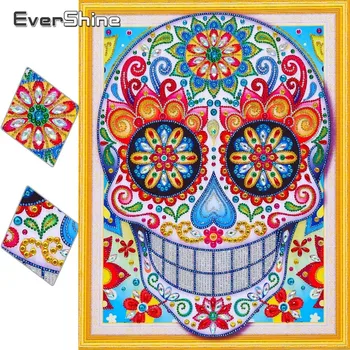 

EverShine Special Shape Diamond Painting Cartoon 5D DIY Diamond Mosaic Skull Picture Of Rhinestone Diamond Embroidery Sale