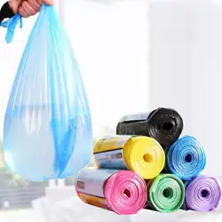 1 рулон 45*43 см размер мешки для мусора один цвет толстые удобные очистка окружающей среды мешок отходов мешки для мусора